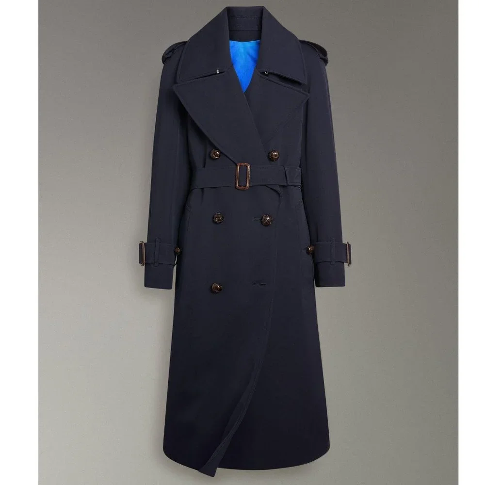NWT Burberry Wool Belted Polyester-filling Trench Coat - Picture 2 of 16